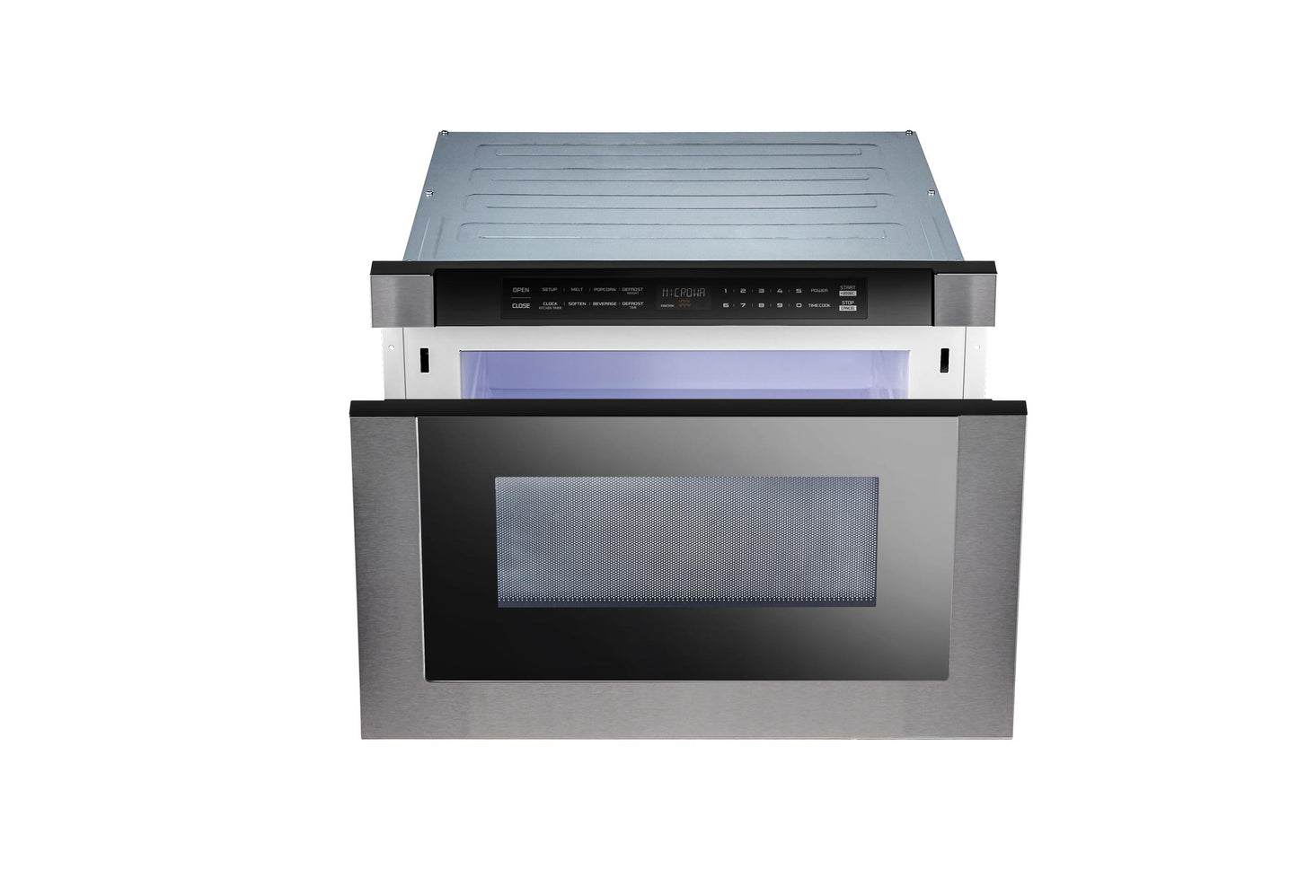 XO APPLIANCE XOMWD24BS 24"" Built-in Microwave Drawer - Black Glass & Black Stainless