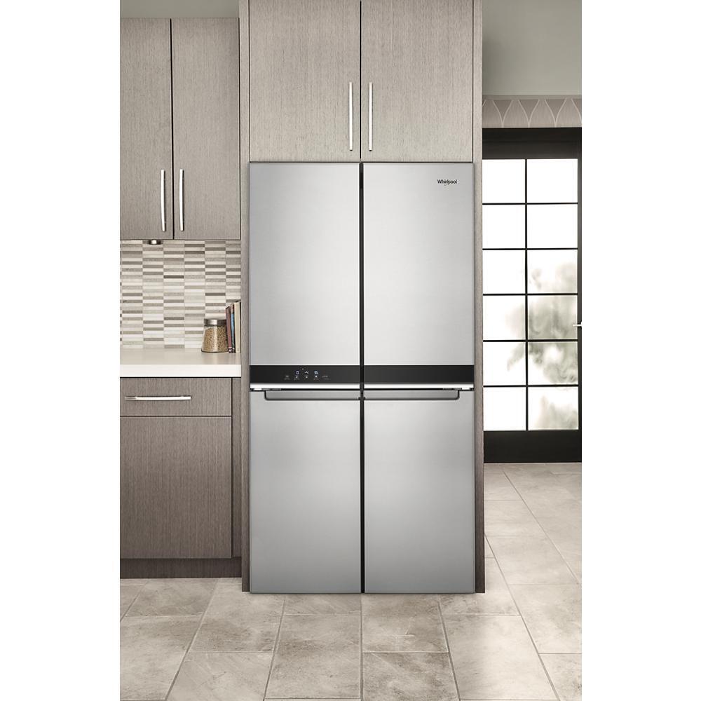 WHIRLPOOL WRQA59CNKZ 36-inch Wide Counter Depth 4 Door Refrigerator - 19.4 Cu. Ft.