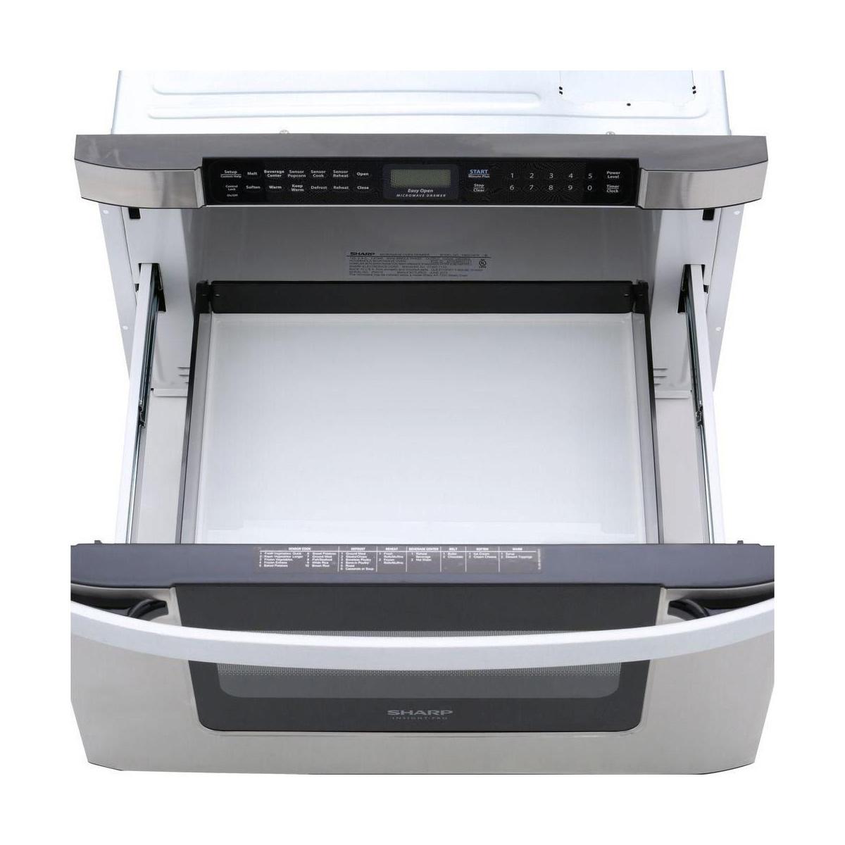 SHARP KB6524PSY 24 In. 1.2 Cu. Ft. 950w Sharp Easy Open Stainless Steel Microwave D...