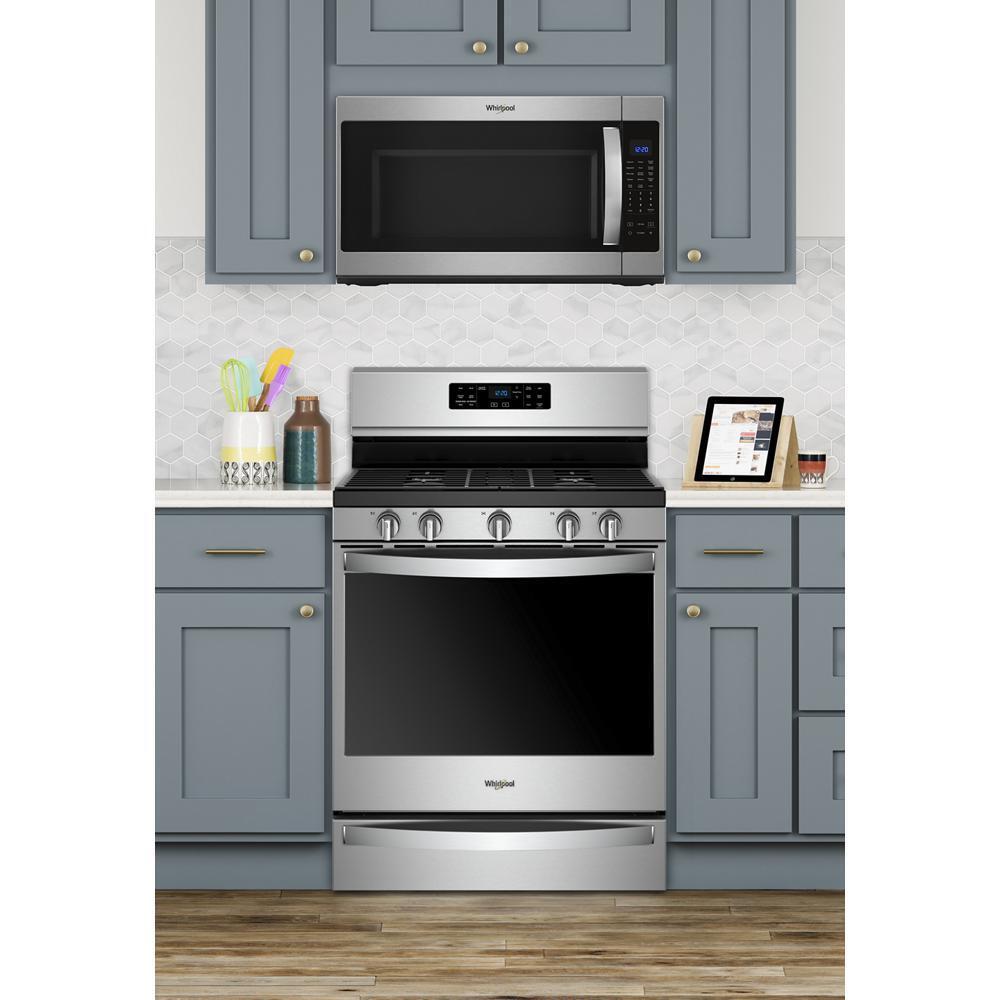 WHIRLPOOL WFG775H0HZ Whirlpool 30-inch,5.8 Cu Ft, Gas Freestanding Range With 5 Burners ...