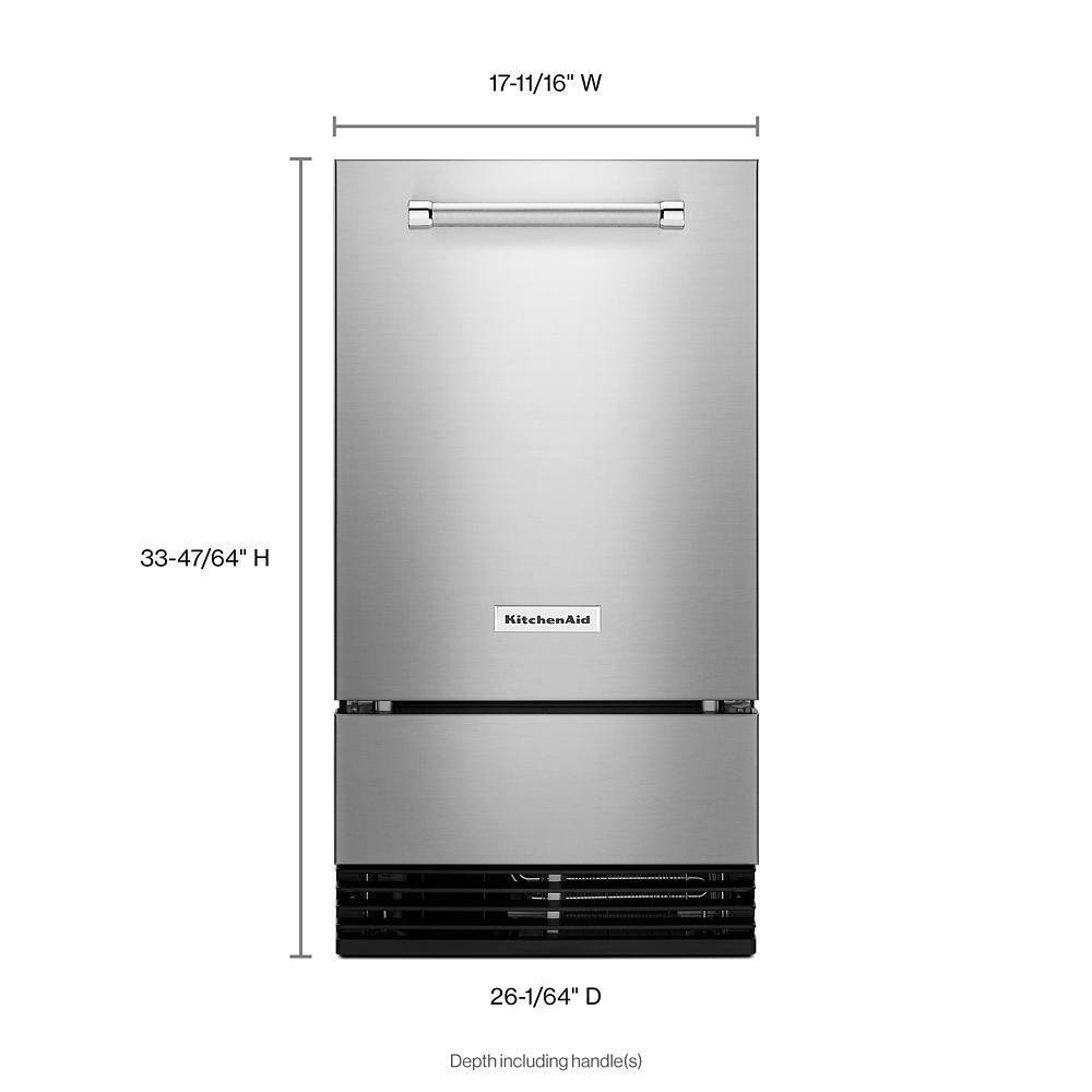 KITCHENAID KUID508HPS Kitchenaid 18'' Automatic Ice Maker With Printshield Finish ...