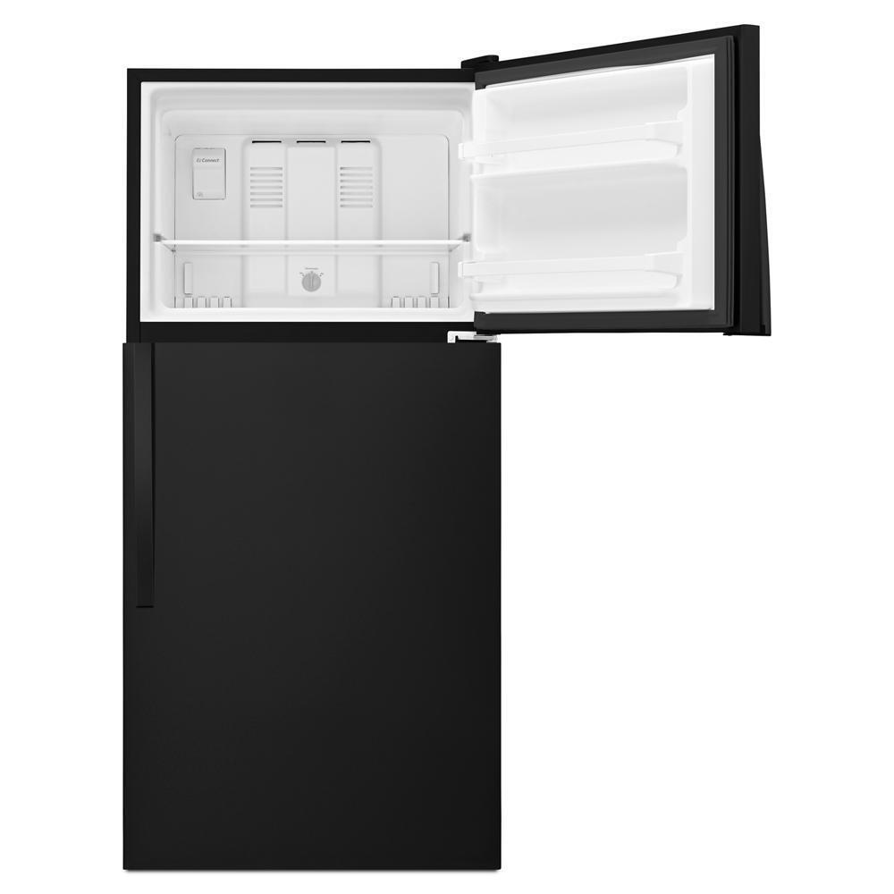 WHIRLPOOL WRT318FZDB Black Whirlpool 30"" Wide Top-freezer Refrigerator With FLEXI-SLI...