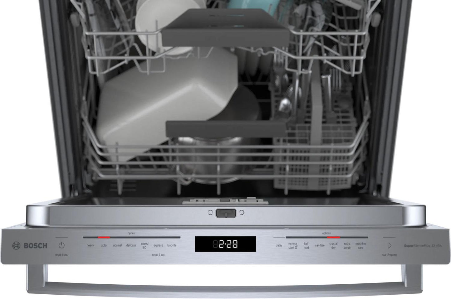 BOSCH SHX78B75UC Bosch 800 Series Dishwasher 24'' Stainless Steel Shx78b75uc