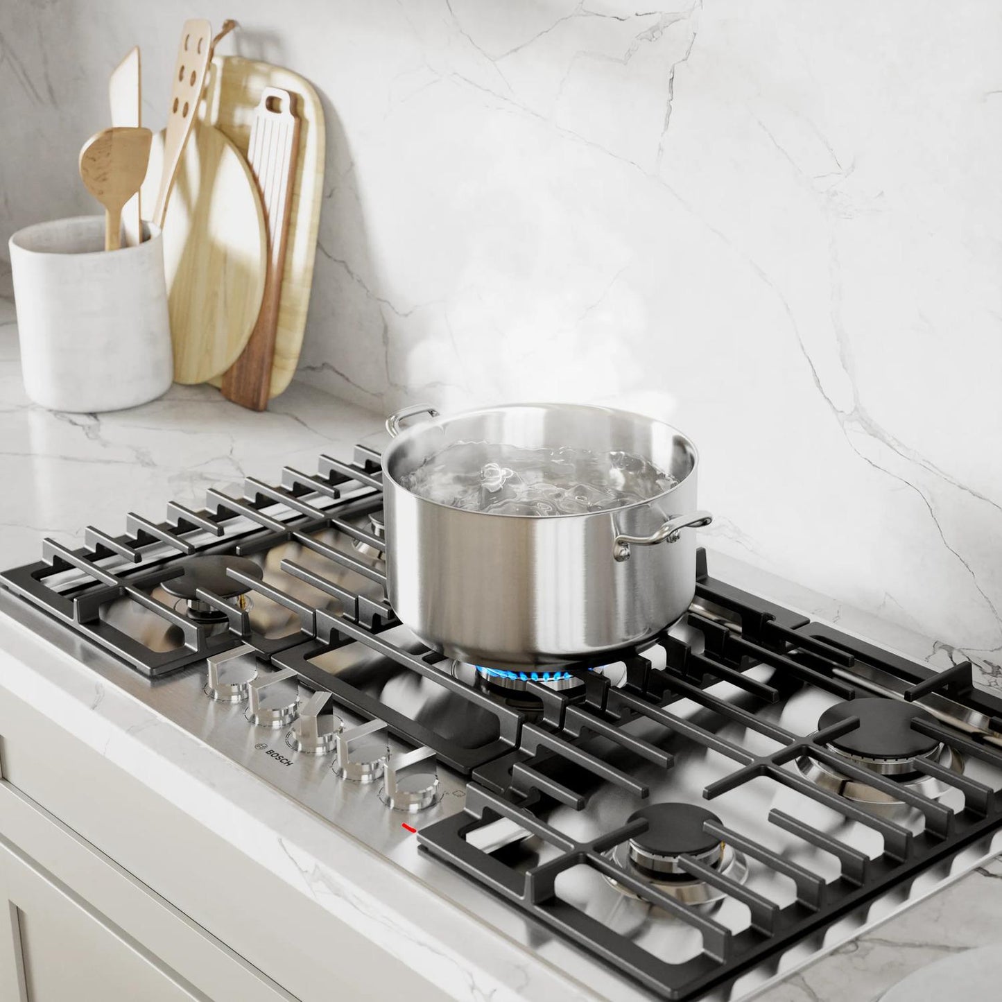 BOSCH NGM5059UC Bosch 500 Series Gas Cooktop 30"" Stainless Steel Ngm5059uc