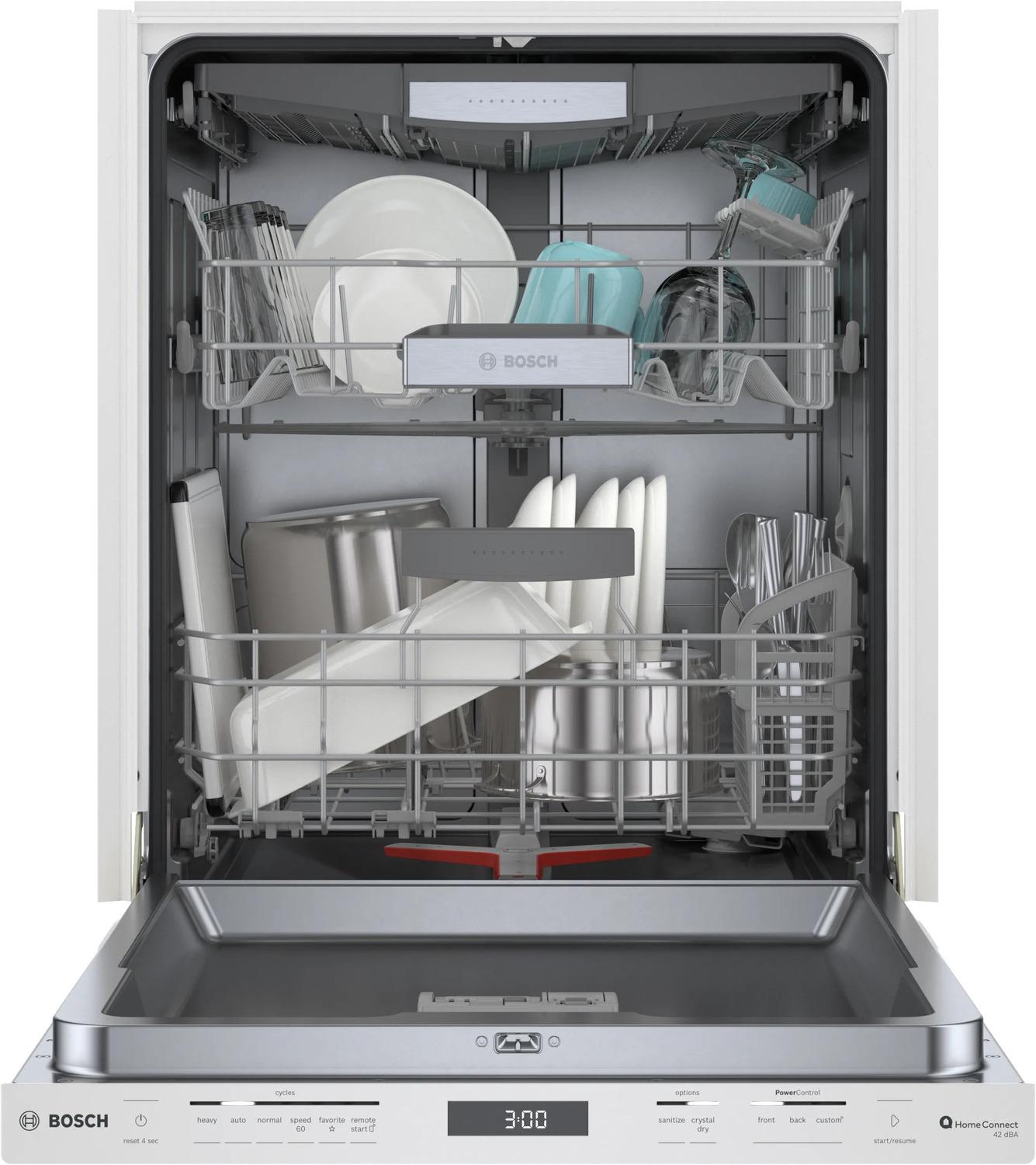 BOSCH SHP78CM2N Bosch 800 Series Dishwasher 24"" White