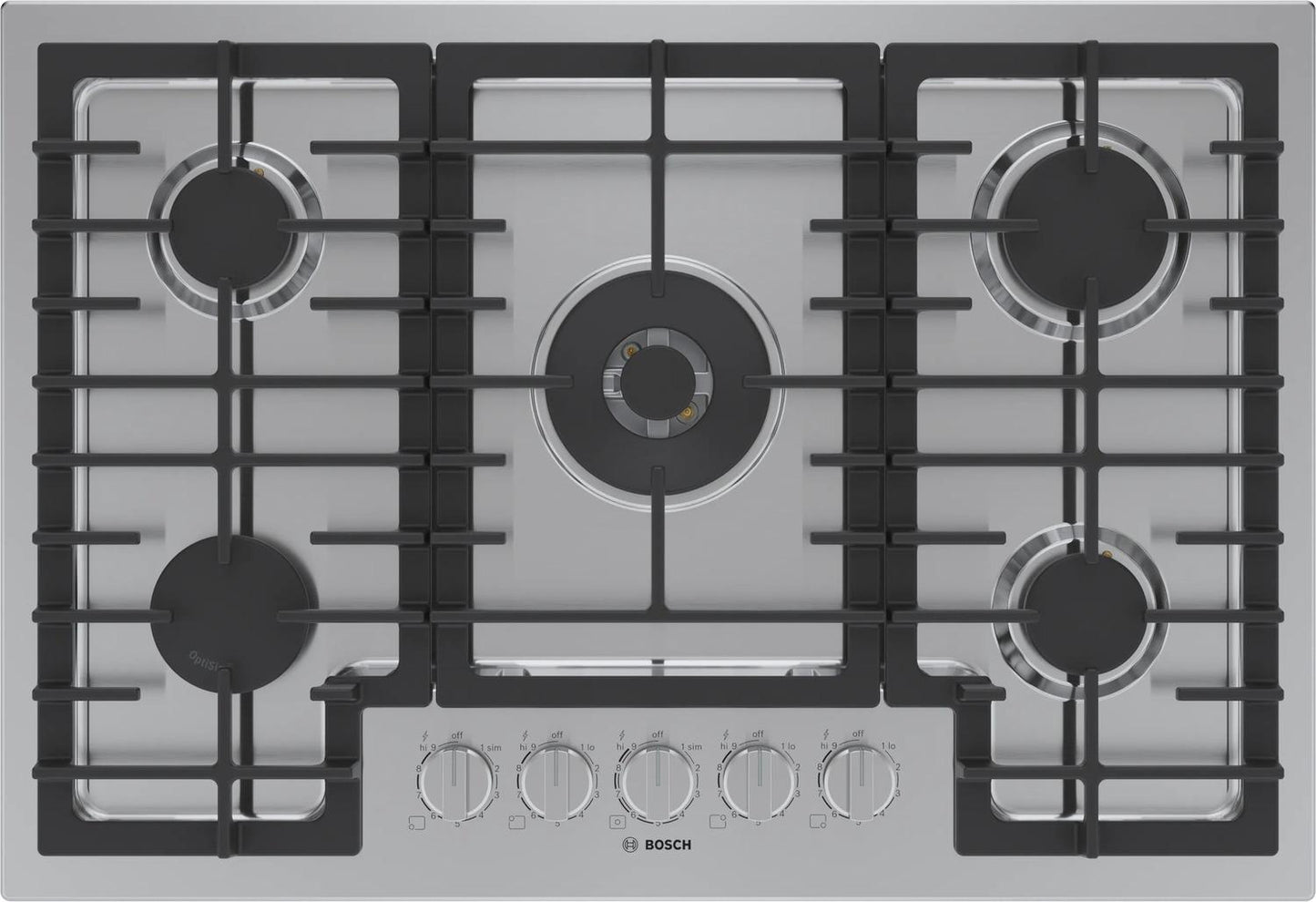 BOSCH NGM8059UC Bosch 800 Series Gas Cooktop 30"" Stainless Steel Ngm8059uc