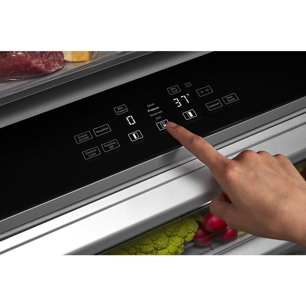 KITCHENAID KBSN708MPA 30 Cu. Ft. 48"""" Built-in Side-by-side Refrigerator With PANEL-READY...