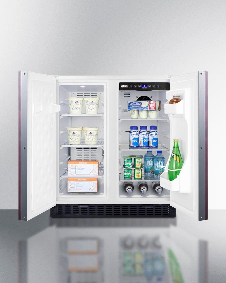 SUMMIT FFRF3075WIF Frost-free Side-by-side Refrigerator-freezer for Built-in or FREEST...