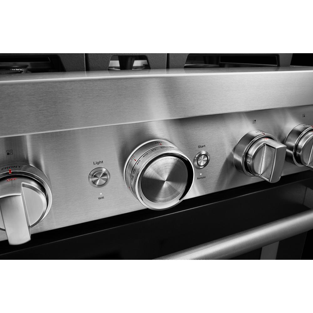 KITCHENAID KFGC500JBK Kitchenaid 30'' Smart Commercial-style Gas Range With 4 Burners ...
