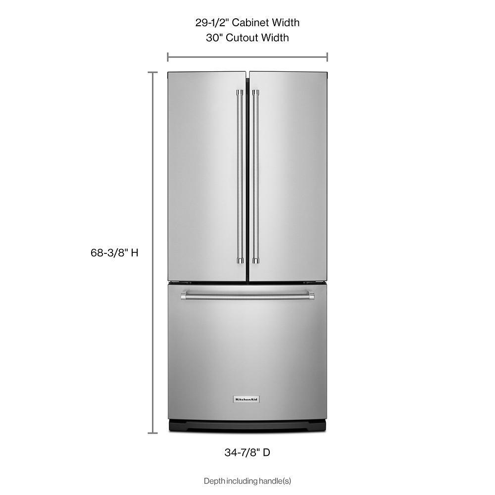 KITCHENAID KRFF300ESS Stainless Steel Kitchenaid 20 Cu. Ft. 30-inch Width Standard DEP...
