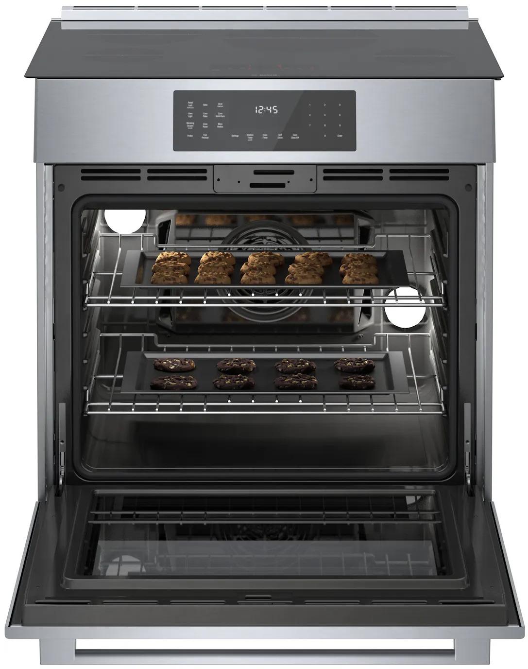 BOSCH HII8057U 800 Series Induction Slide-in Range 30'' Stainless Steel Hii8057u