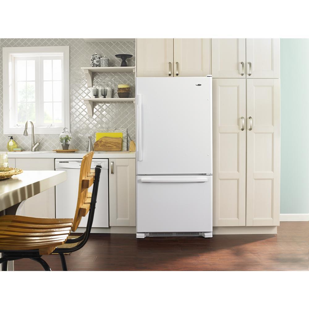 AMANA ABB2224BRW 21.9 Cu. Ft. Energy Star Qualified Bottom-freezer Refrigerator -...