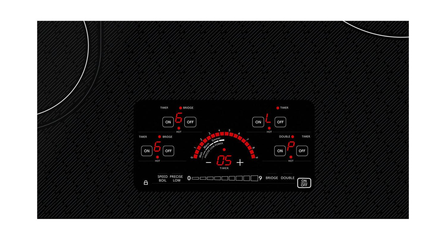 SHARP SCR3042FB Sharp 30"" Drop-in Radiant Cooktop With Side Accessories