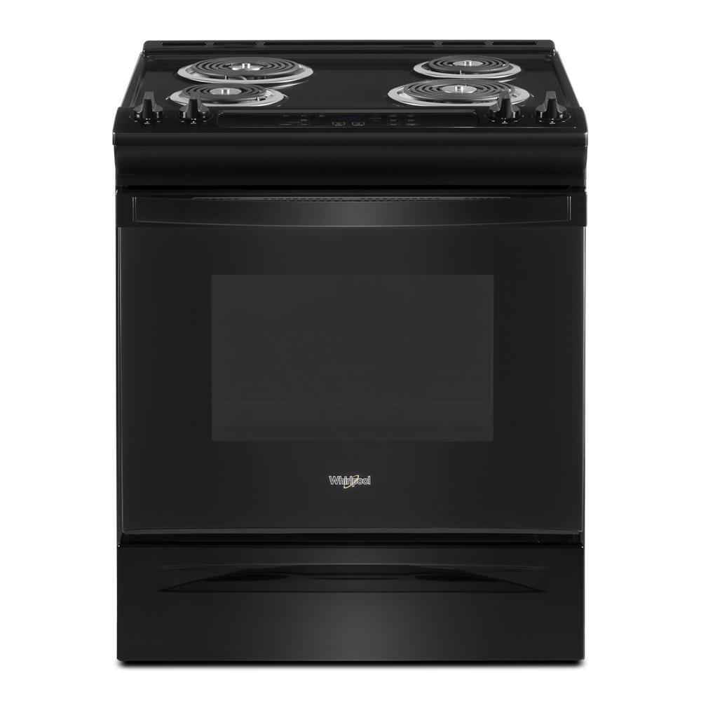 WHIRLPOOL WEC310S0LB 4.8 Cu. Ft. Whirlpool Electric Range With Frozen Bake TECHNO...