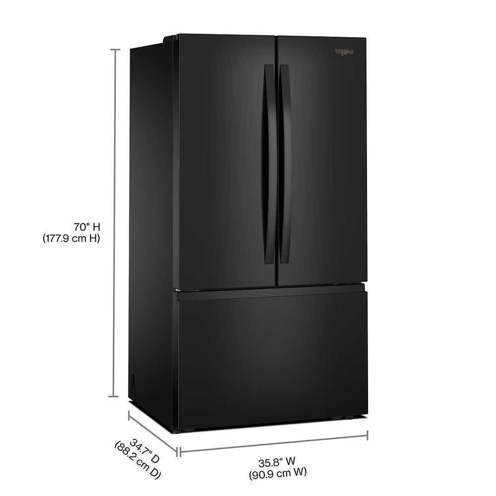 WHIRLPOOL WRFF3336SB 36-inch French Door Refrigerator With Interior Water Dispenser - 31...