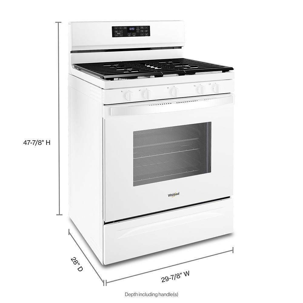 WHIRLPOOL WFG550S0LW 5.0 Cu. Ft. Whirlpool Gas 5-in-1 Air Fry Oven