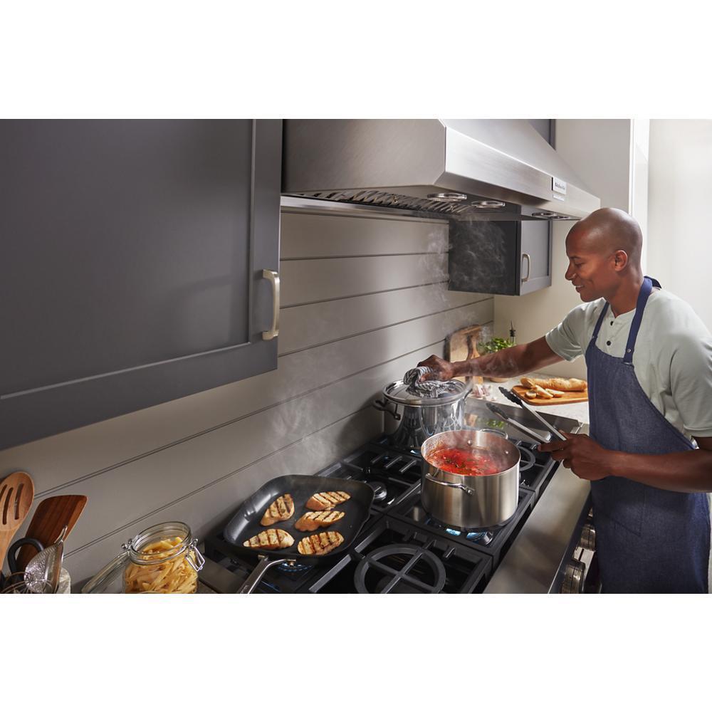 KITCHENAID KVWC908KSS 48'' 585 or 1170 Cfm Motor Class Commercial-style Wall-mount CANOPY...