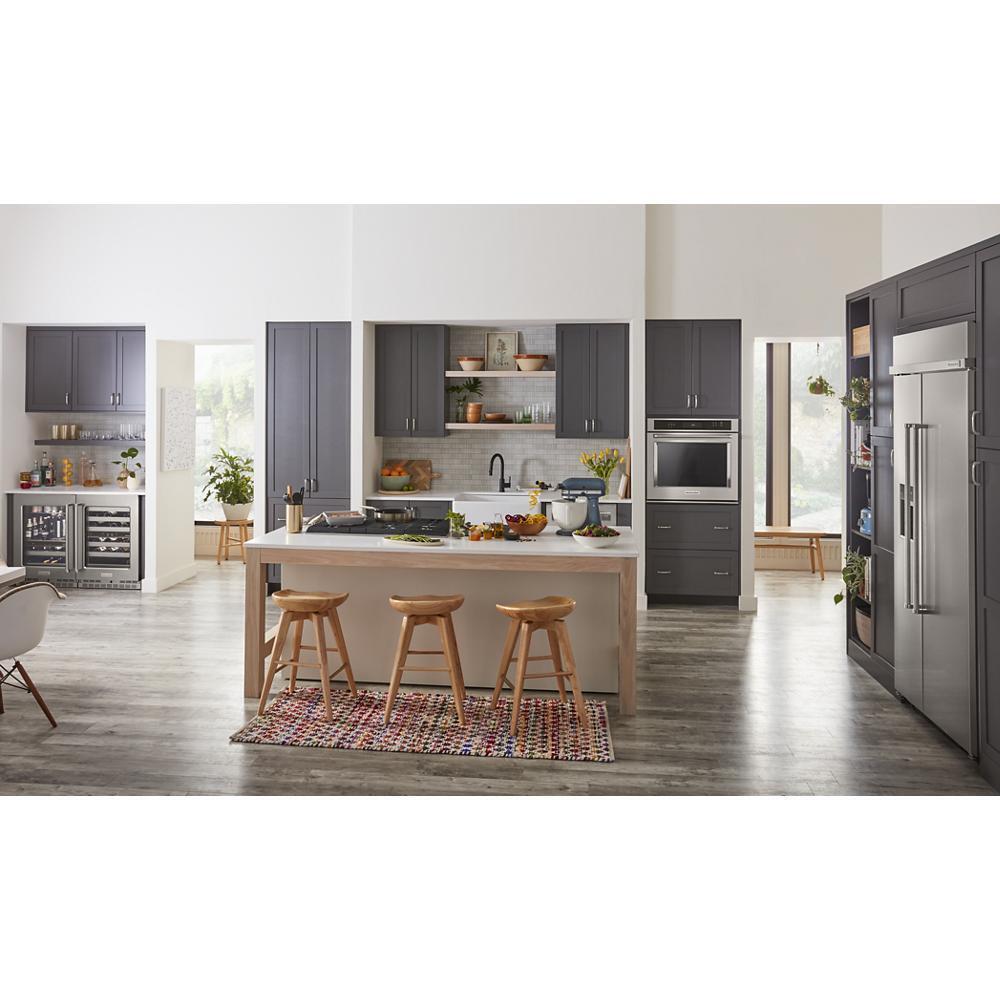 KITCHENAID KUWL314KSS 24"" Undercounter Wine Cellar With Glass Door and Metal-front Racks ...
