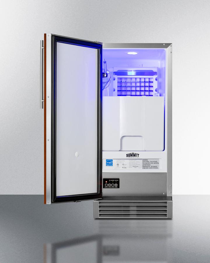 SUMMIT BIM44GCSSIF Summit Built-in 50 Lb. Clear Icemaker