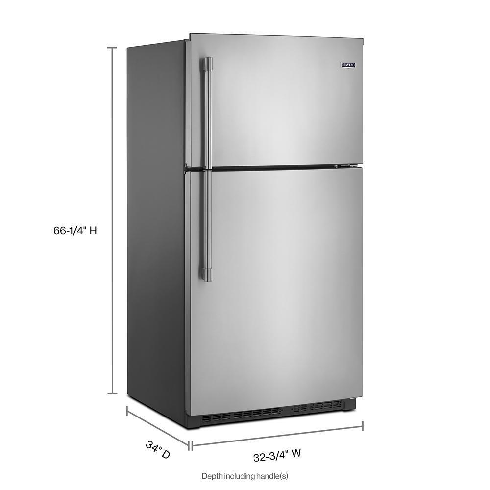 MAYTAG MRT711SMFZ Maytag 33-inch Wide Top Freezer Refrigerator With Evenair CO...