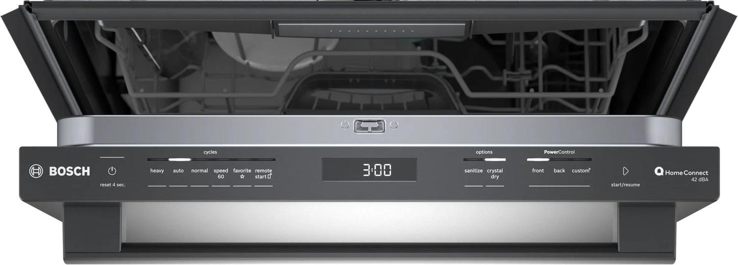 BOSCH SHX78CM4N Bosch 800 Series Dishwasher 24"" Black Inox