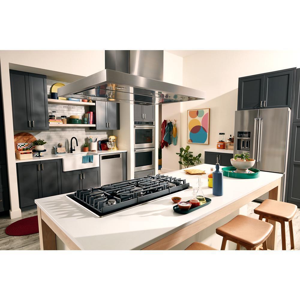 KITCHENAID KCGG536PBL KitchenAid 36"" Gas-on-glass Cooktop
