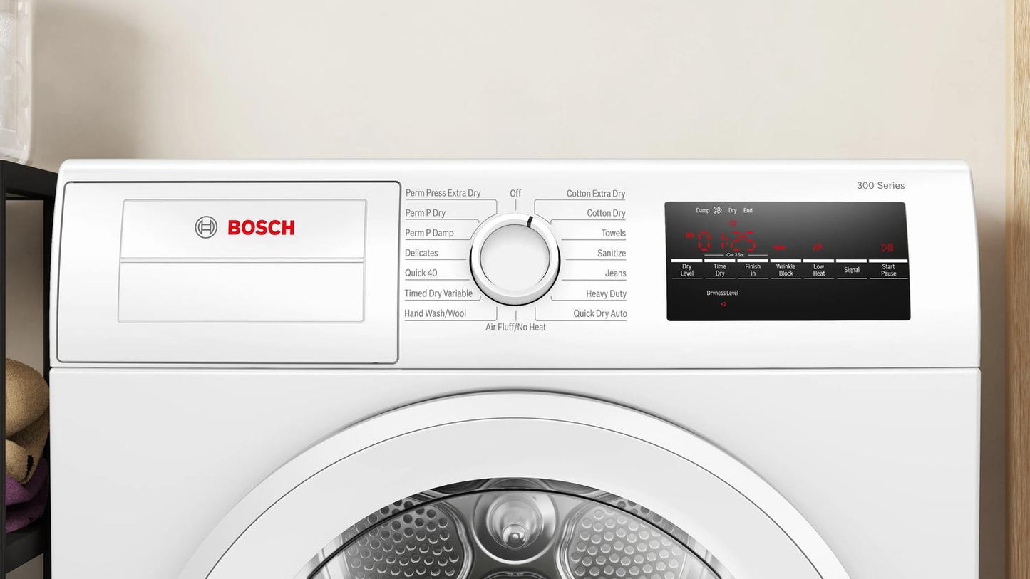 BOSCH WPA12100UC Bosch 300 Series Compact Condensation Dryer
