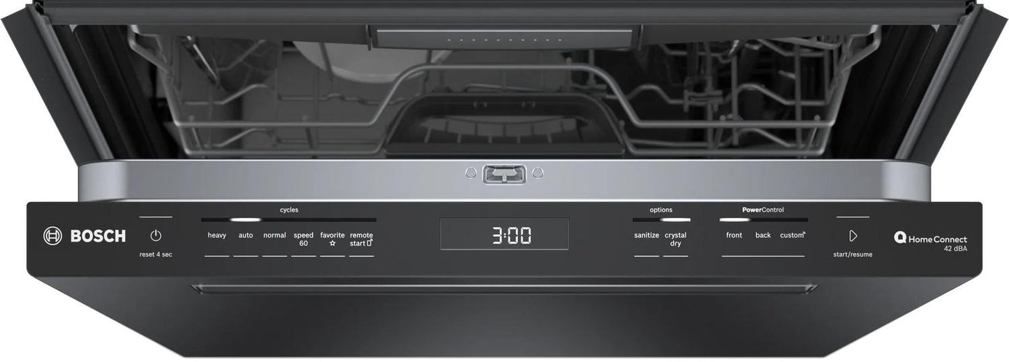 BOSCH SHP78CM6N Bosch 800 Series Dishwasher 24"" Black