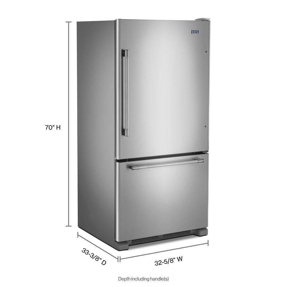 MAYTAG MBF2258FEZ Maytag 33-inch Wide French Door Refrigerator - 22 Cu. Ft. - FING...