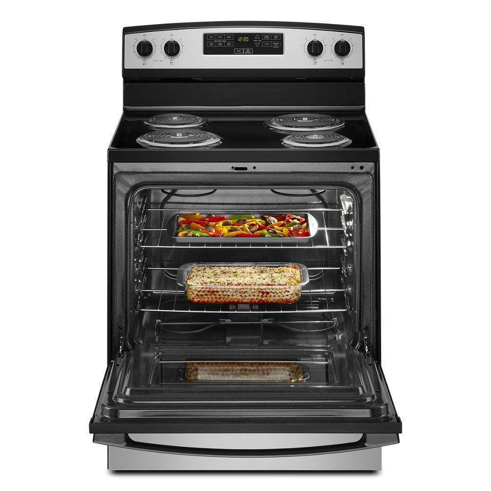 AMANA ACR4303MMS 30-inch Amana Electric Range With Bake Assist Temps