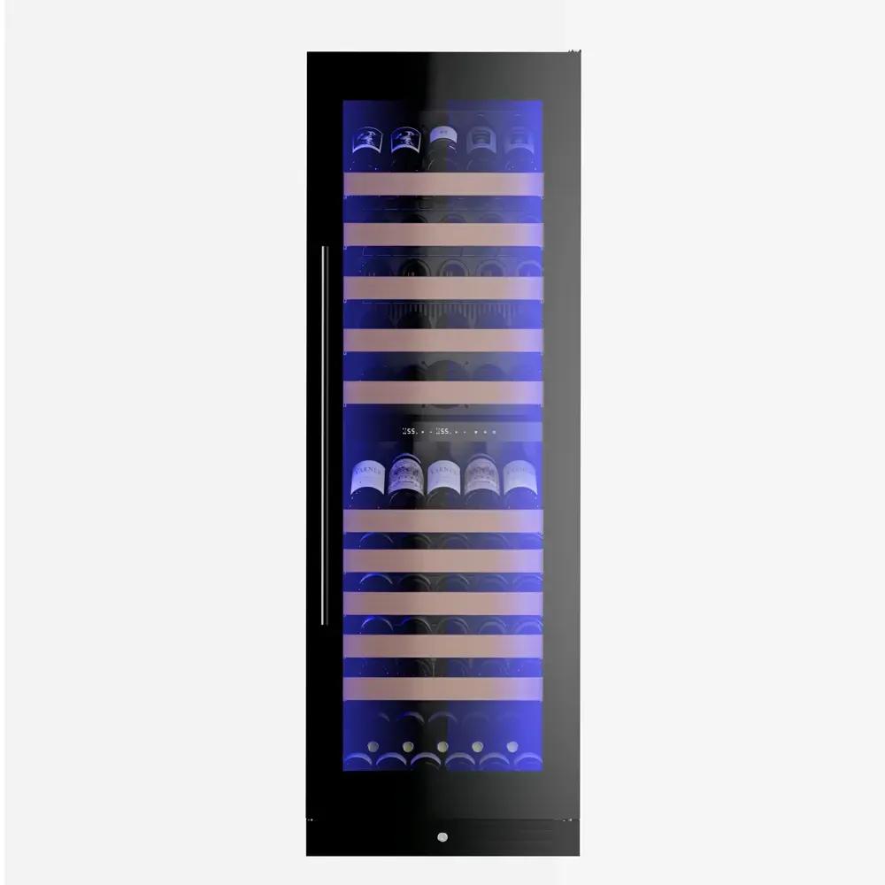 XO APPLIANCE XOU2470WDZGB XO Appliance Tall Dual Zone Wine Black Glass