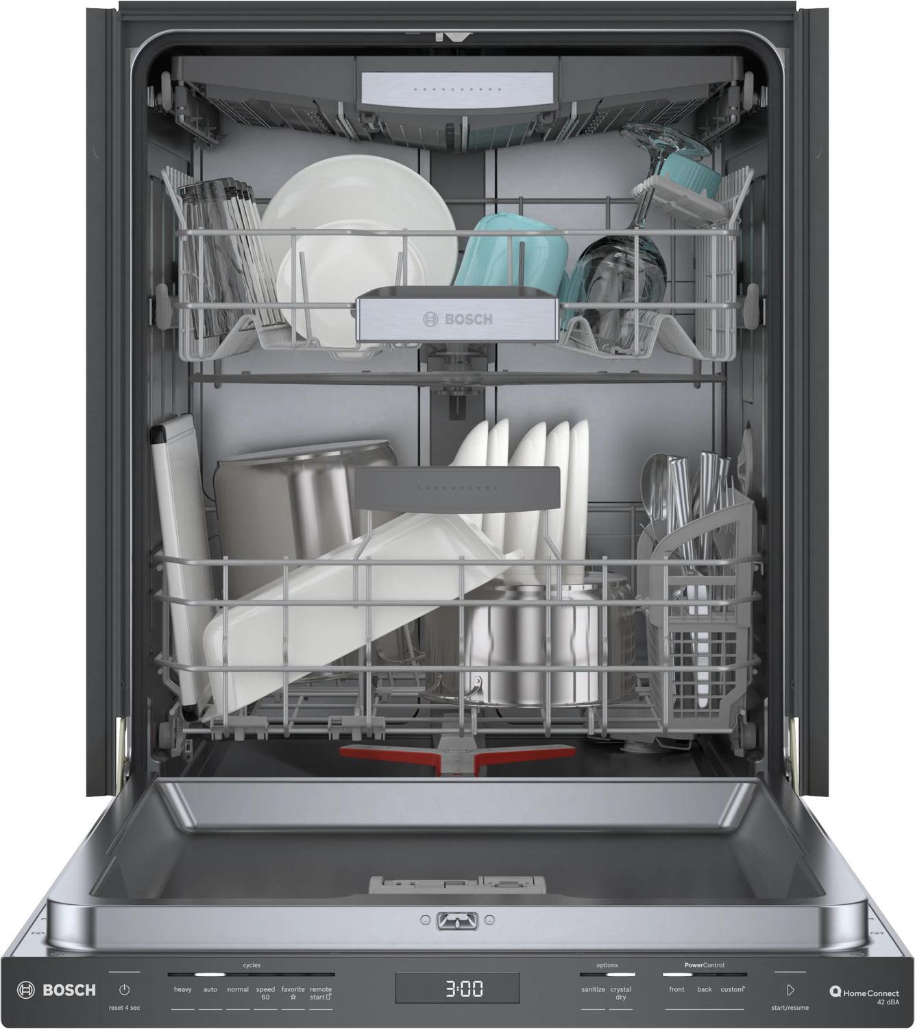 BOSCH SHP78CM4N Bosch 800 Series Dishwasher 24"" Black Inox