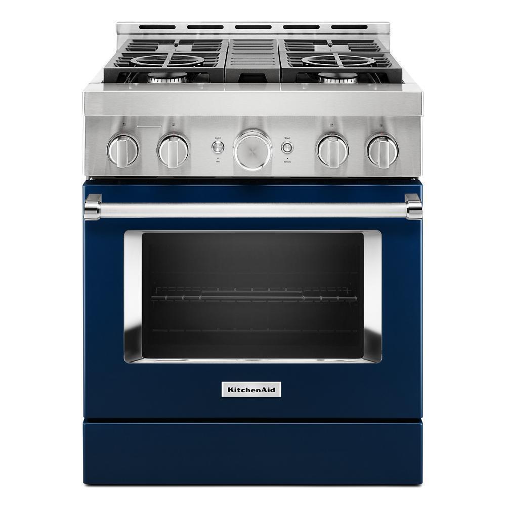 KITCHENAID KFGC500JIB Kitchenaid 30'' Smart Commercial-style Gas Range With 4 Burners ...