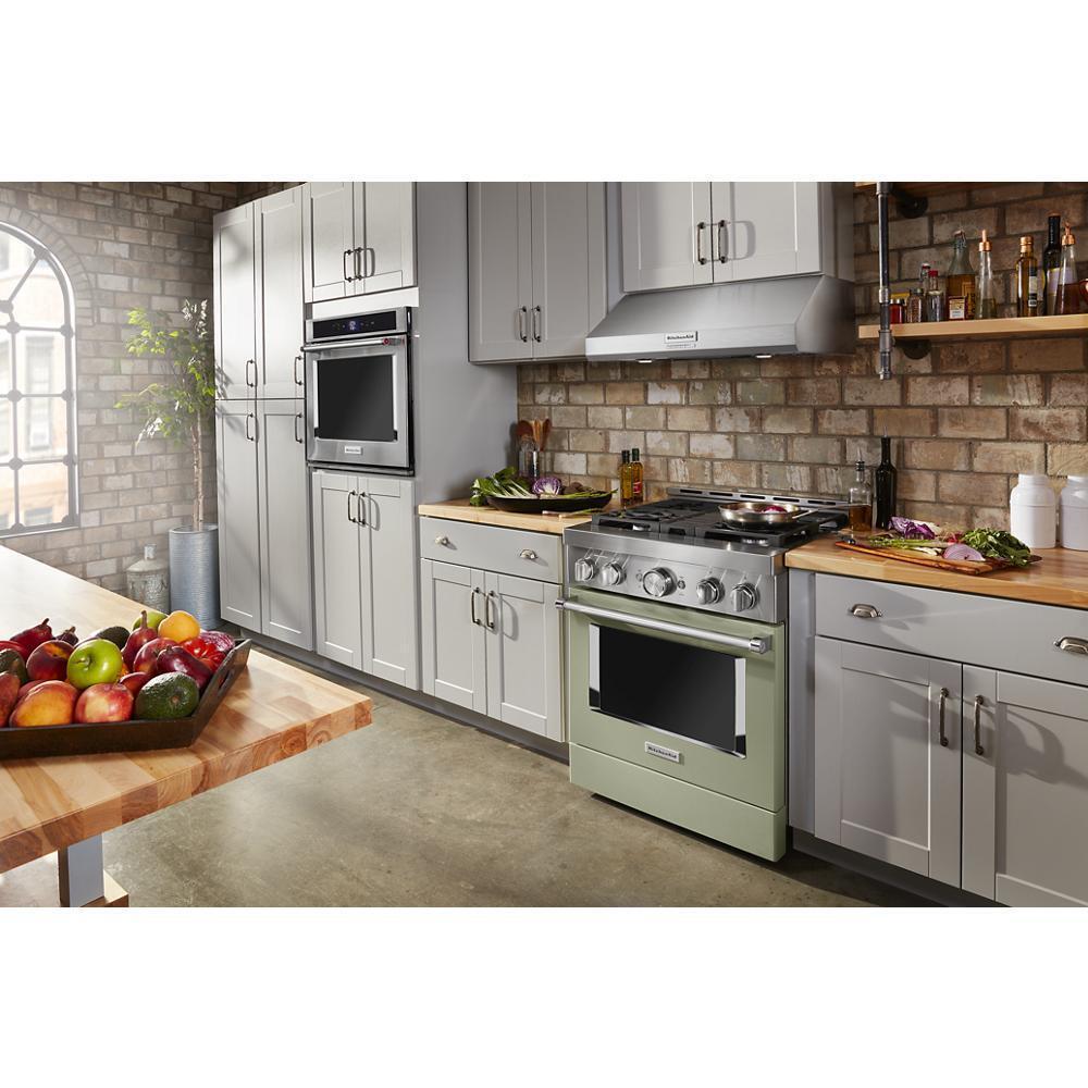 KITCHENAID KFGC500JAV Kitchenaid 30'' Smart Commercial-style Gas Range With 4 Burners ...