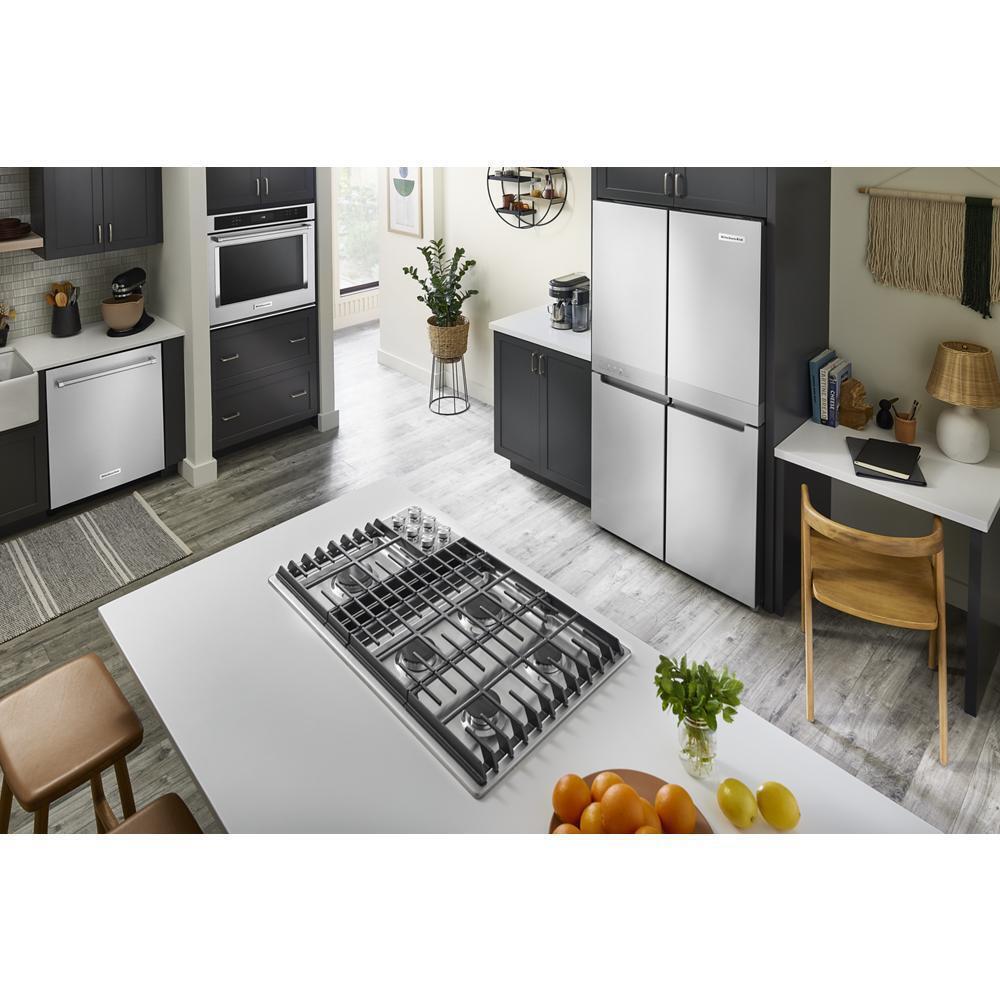 KITCHENAID KCGD506GSS KitchenAid 36"" 5 Burner Gas Downdraft Cooktop - Stainless Steel