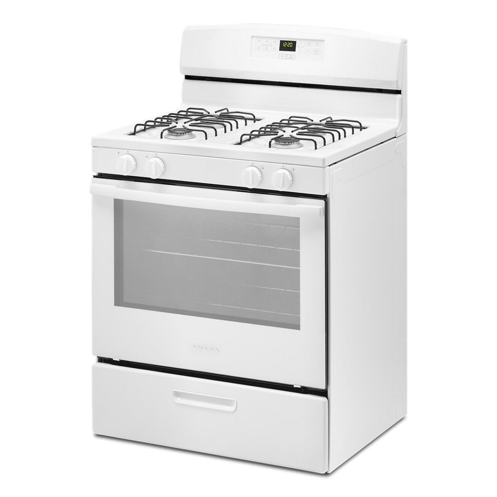 AMANA AGR6303MMW Amana 30-inch Gas Range With Bake Assist Temps