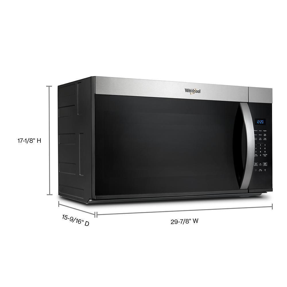WHIRLPOOL WMMS3130RZ 30 W 1.7 Cu. Ft Over the Range Microwave With 1000-watts Cooking Power
