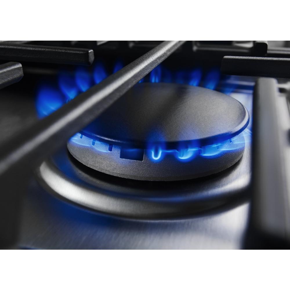 KITCHENAID KSDG950ESS Stainless Steel Kitchenaid 30-inch 4-burner Dual Fuel Downdraft ...