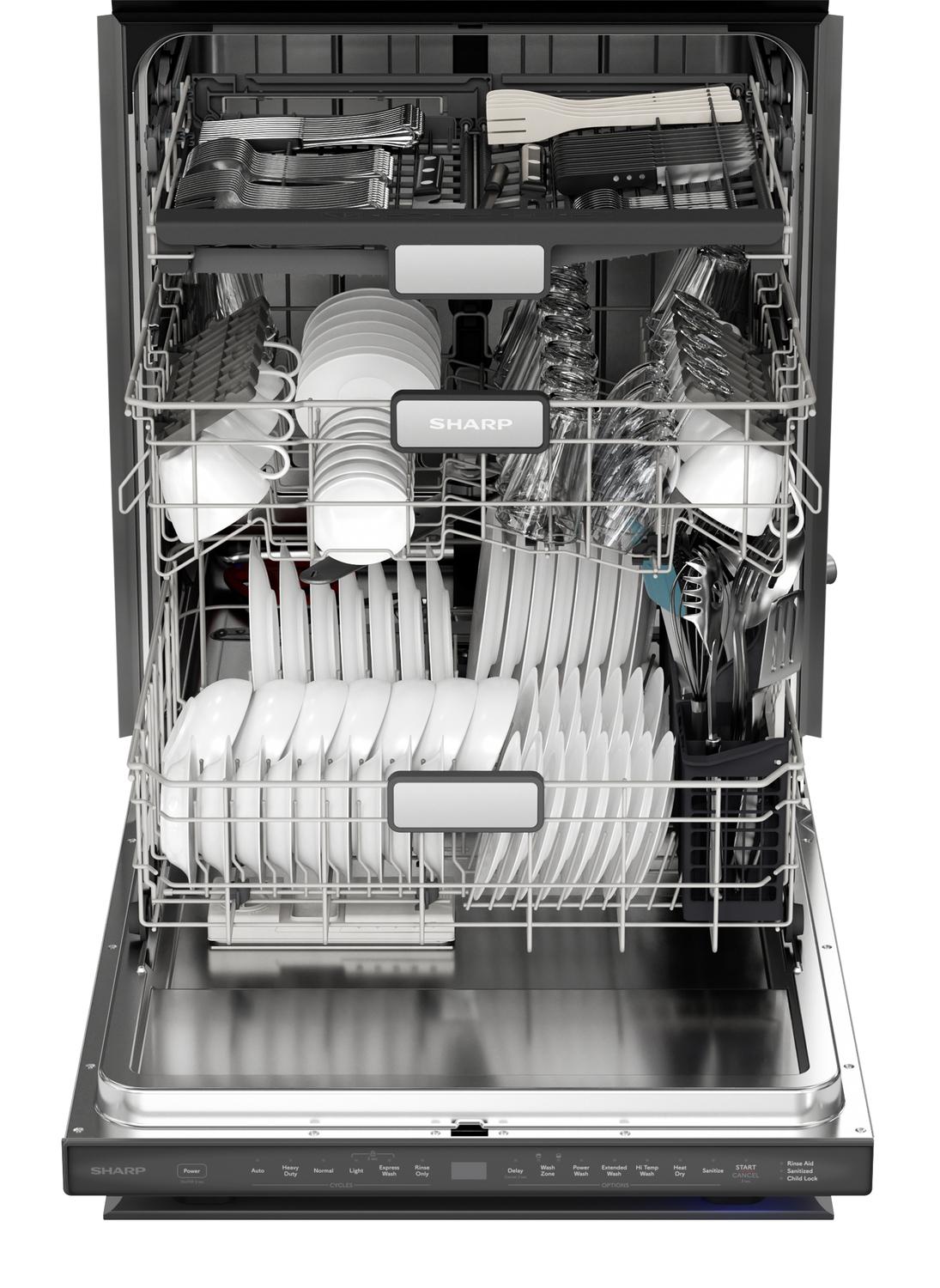 SHARP SDW6736MS Sharp 24 In. Stainless Steel 47db Dishwasher