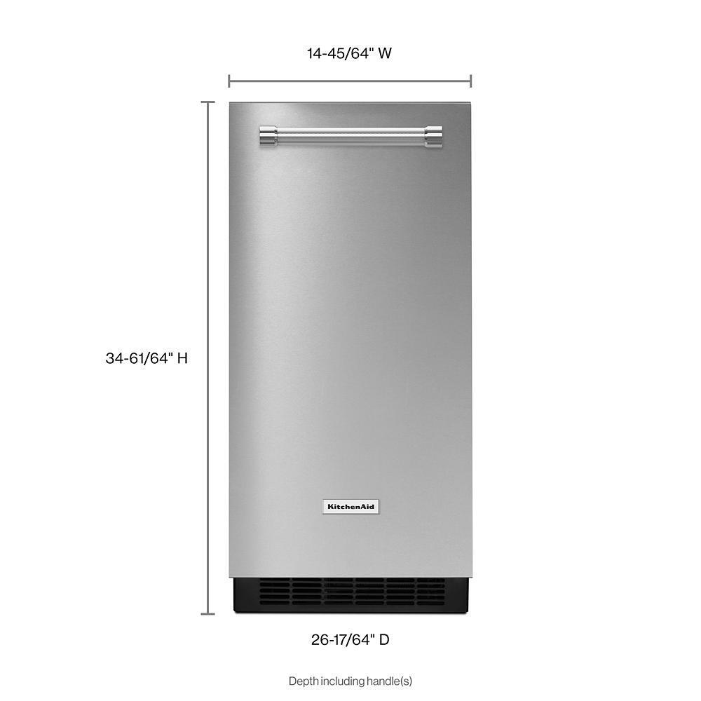 KITCHENAID KUIX335HPS Kitchenaid 15'' Automatic Ice Maker With Printshield Finish ...