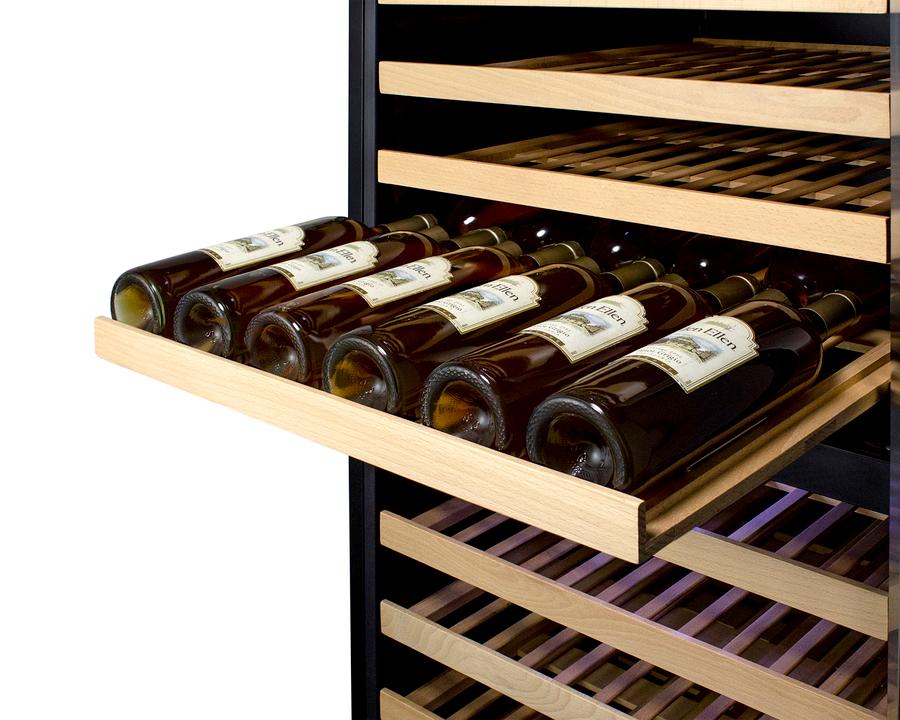 SUMMIT SWC1966B Summit 24"" Wide Dual Zone Wine Cellar