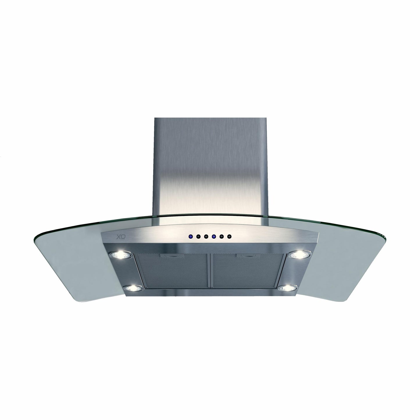 XO APPLIANCE XOMI42GC XO Appliance 42"" 600/395 Cfm Island Hood Stainless/glass