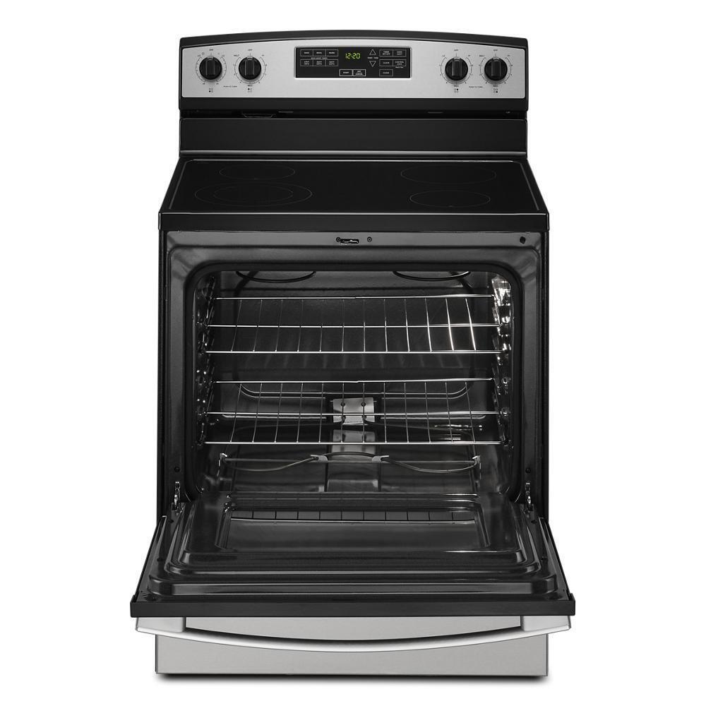 AMANA AER6603SMS 30-inch Amana Electric Range With Extra-large Oven Window