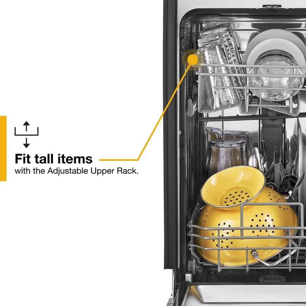 WHIRLPOOL WDPS5118PB Whirlpool Small-space Compact Dishwasher With Stainless Steel Tub