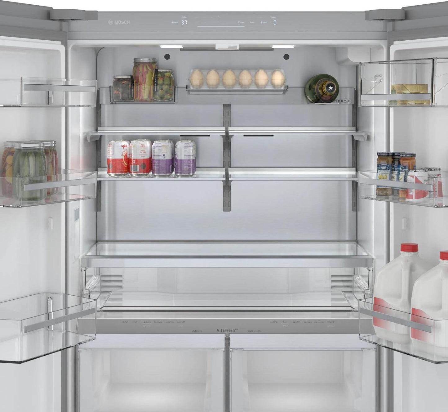 BOSCH B36CT80SNS Bosch French Door Bottom Mount Inox-easyclean