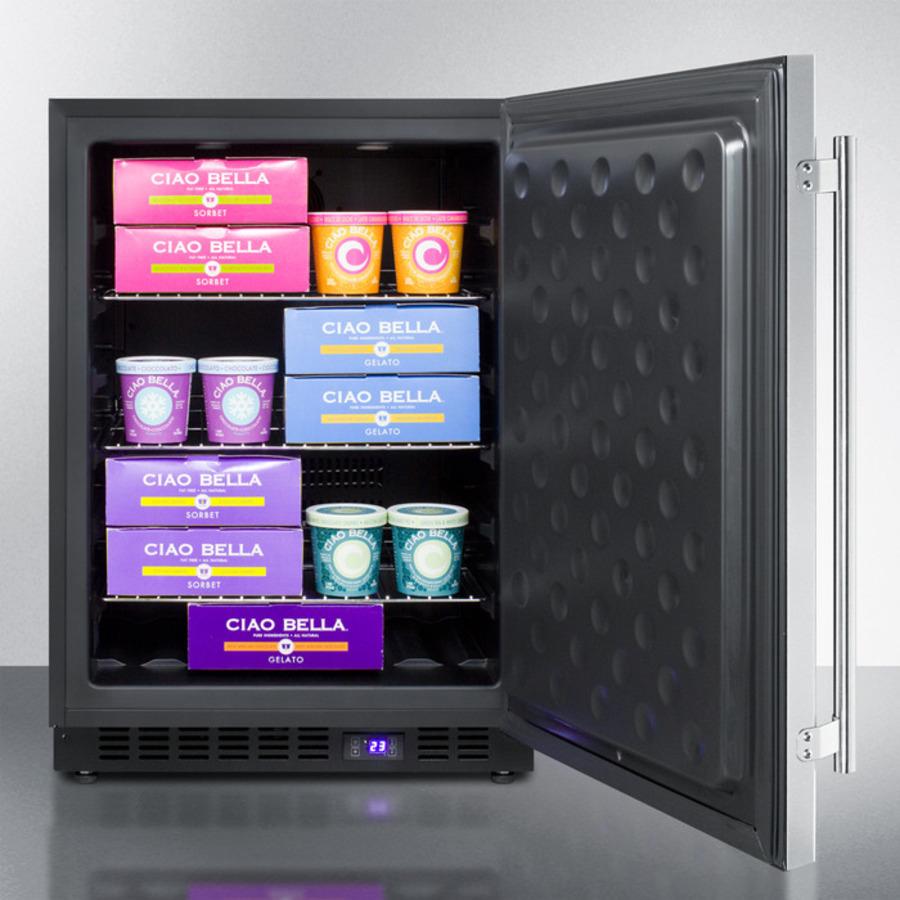 SUMMIT SCFF53BCSS Frost-free Built-in Undercounter All-freezer for Residential or COM...