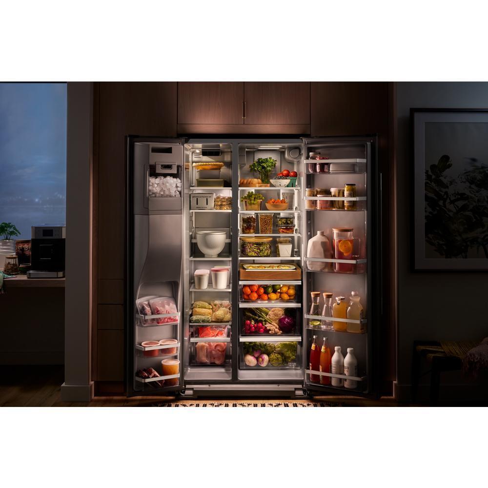 KITCHENAID KRSF536RPS 28.7 Cu. Ft. Side-by-side Refrigerator With Panoramic LED Lighting