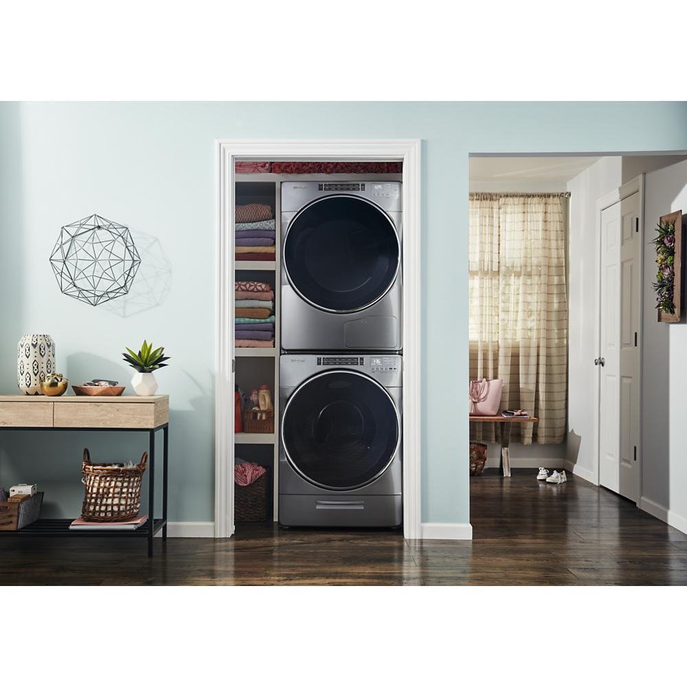 WHIRLPOOL WHD862CHC Whirlpool 7.4 CU.FT Closet Depth Front Load Heat Pump Dryer WITH...