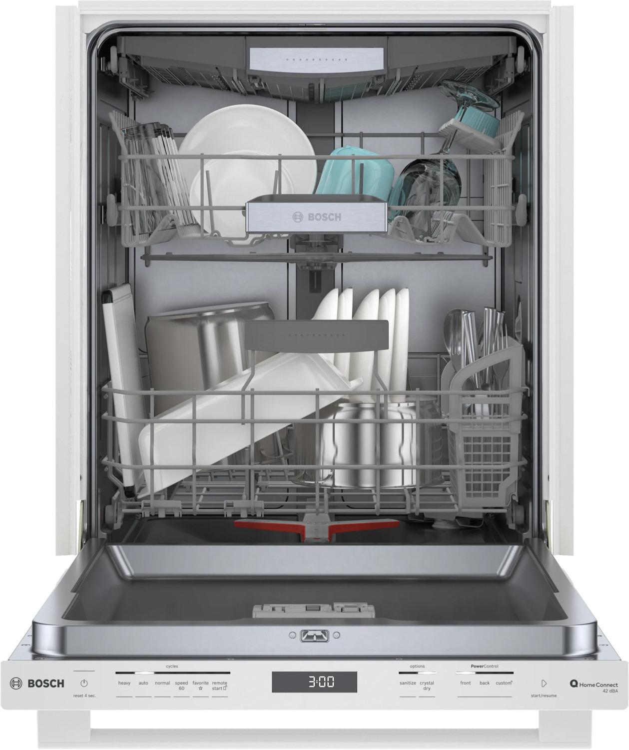 BOSCH SHX78CM2N Bosch 800 Series Dishwasher 24"" White