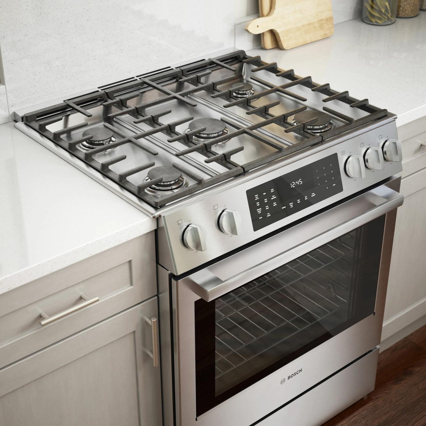 BOSCH HDI8056U Bosch Dual Fuel Slide-in Range 30'' Stainless Steel